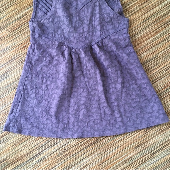 Free People Top Mauve Purple Sleeveless Lace Size S Stretch Fit & Flare Boho - Picture 8 of 11